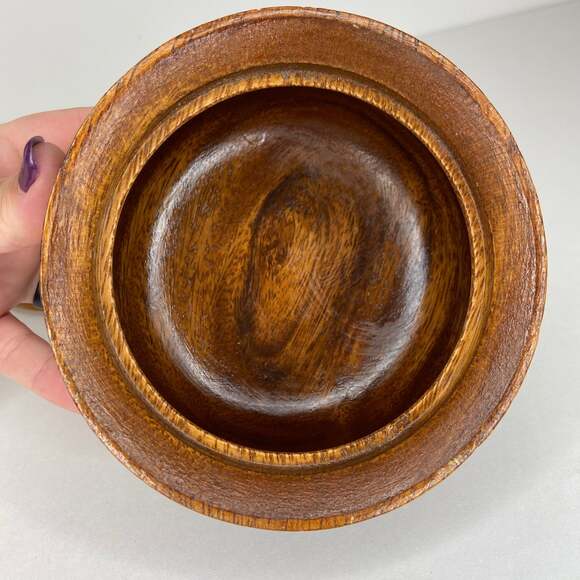 Handcarved Hawaiian Monkeypod Trinket Dish - Picture 3 of 5